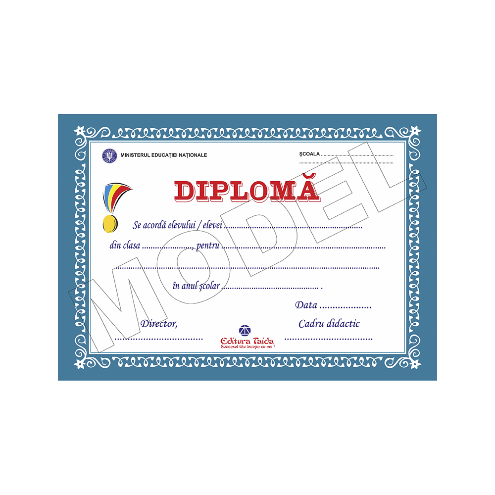 Diploma scolara 2016 model 2